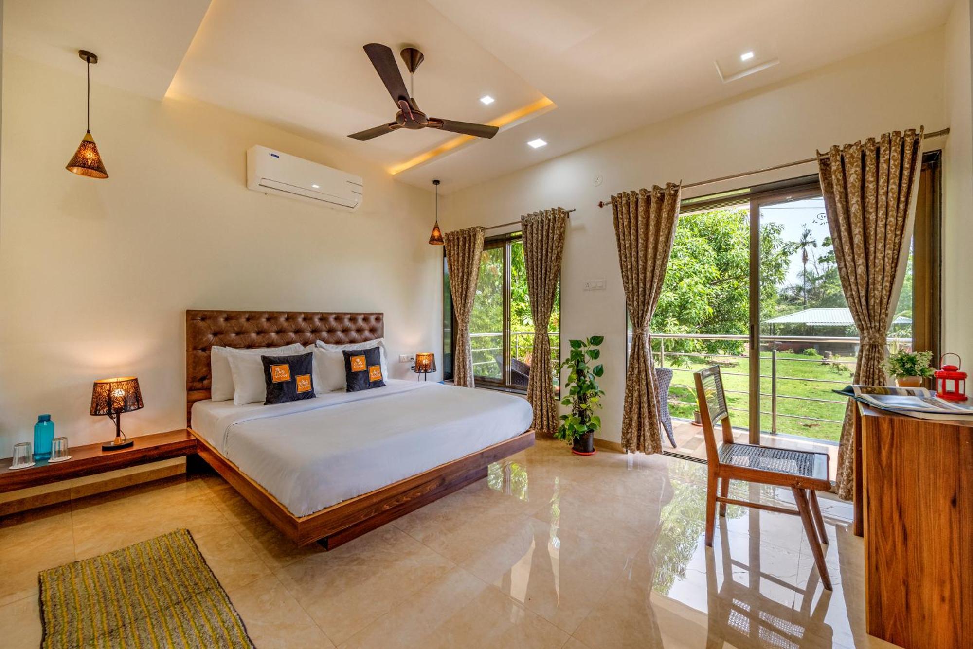 Saffronstays Lakeview Nivara - Farm Stay Villa With Private Pool Near Pune Exterior photo