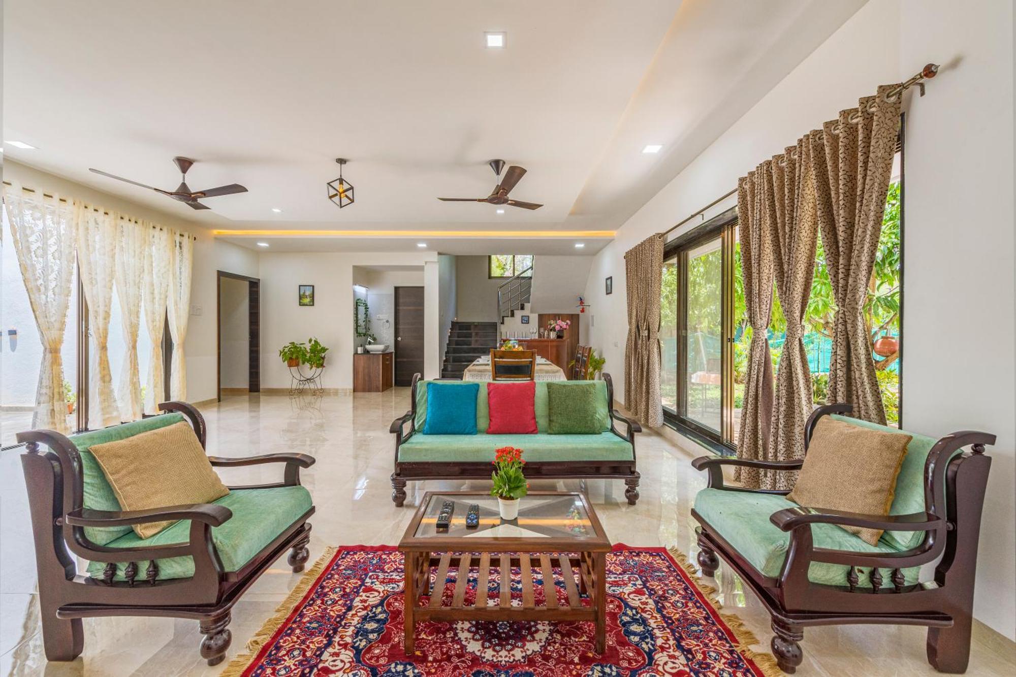 Saffronstays Lakeview Nivara - Farm Stay Villa With Private Pool Near Pune Exterior photo